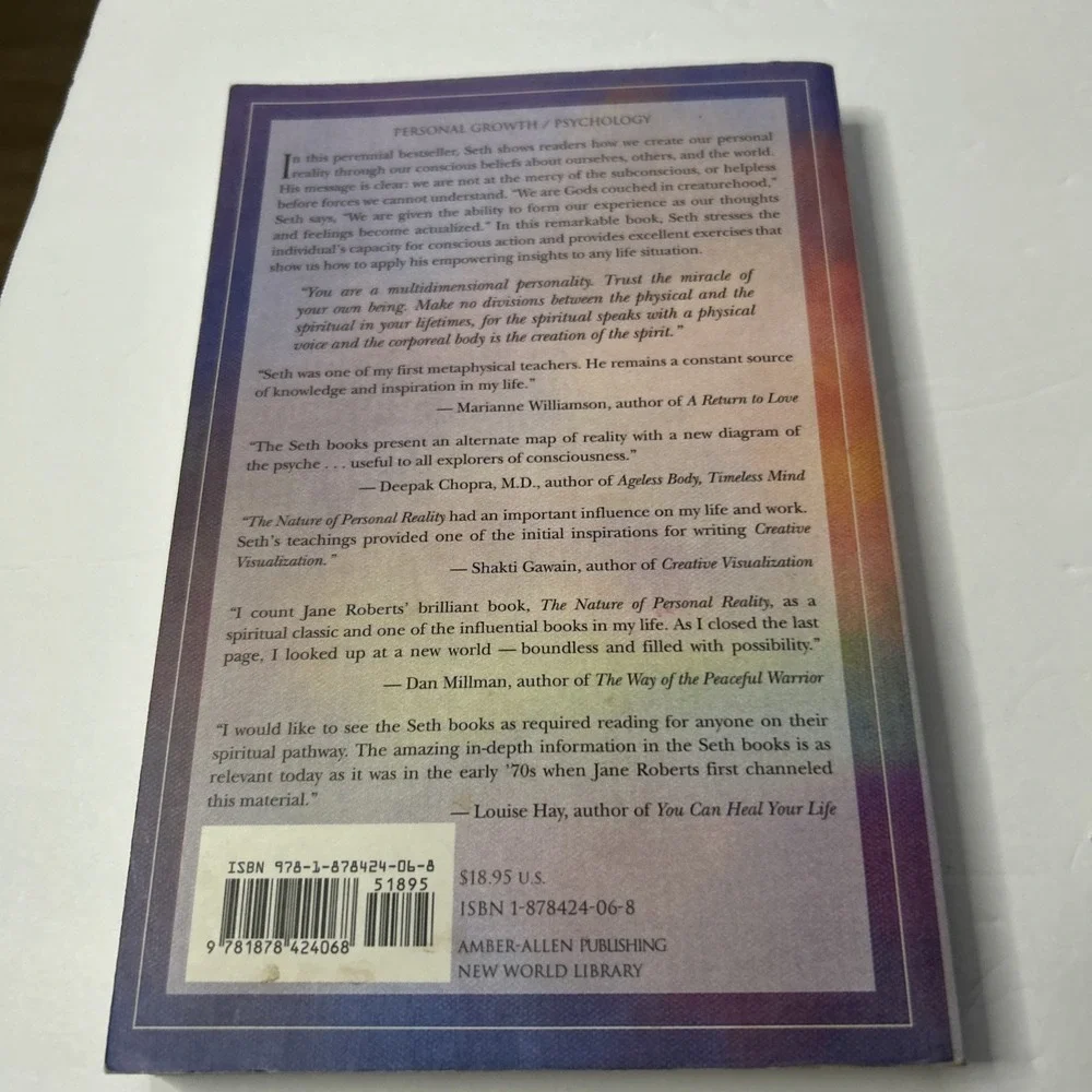 The Way Toward Health/ The Nature Of Personal Reality by Jane Roberts/Seth Book3